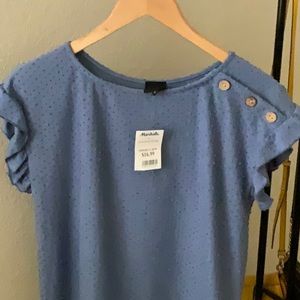 Blue short sleeve top